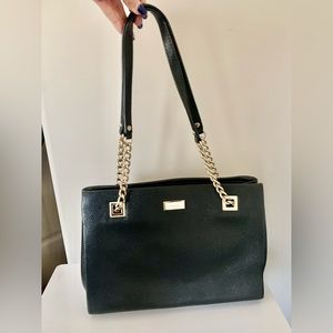 Kate Spade leather shoulder bag with chain strap